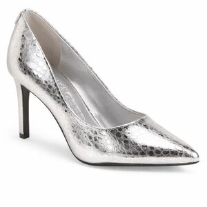 Karl Lagerfeld | Silver Pointed-Toe Stiletto Heel | Size 7 | NWT